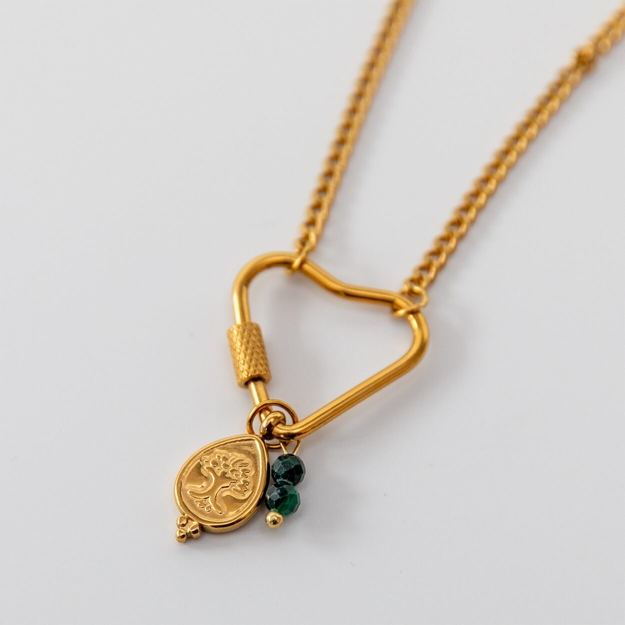 Soul Charms | Vergoldete Halskette mit austauschbaren Yoga-Symbolen
