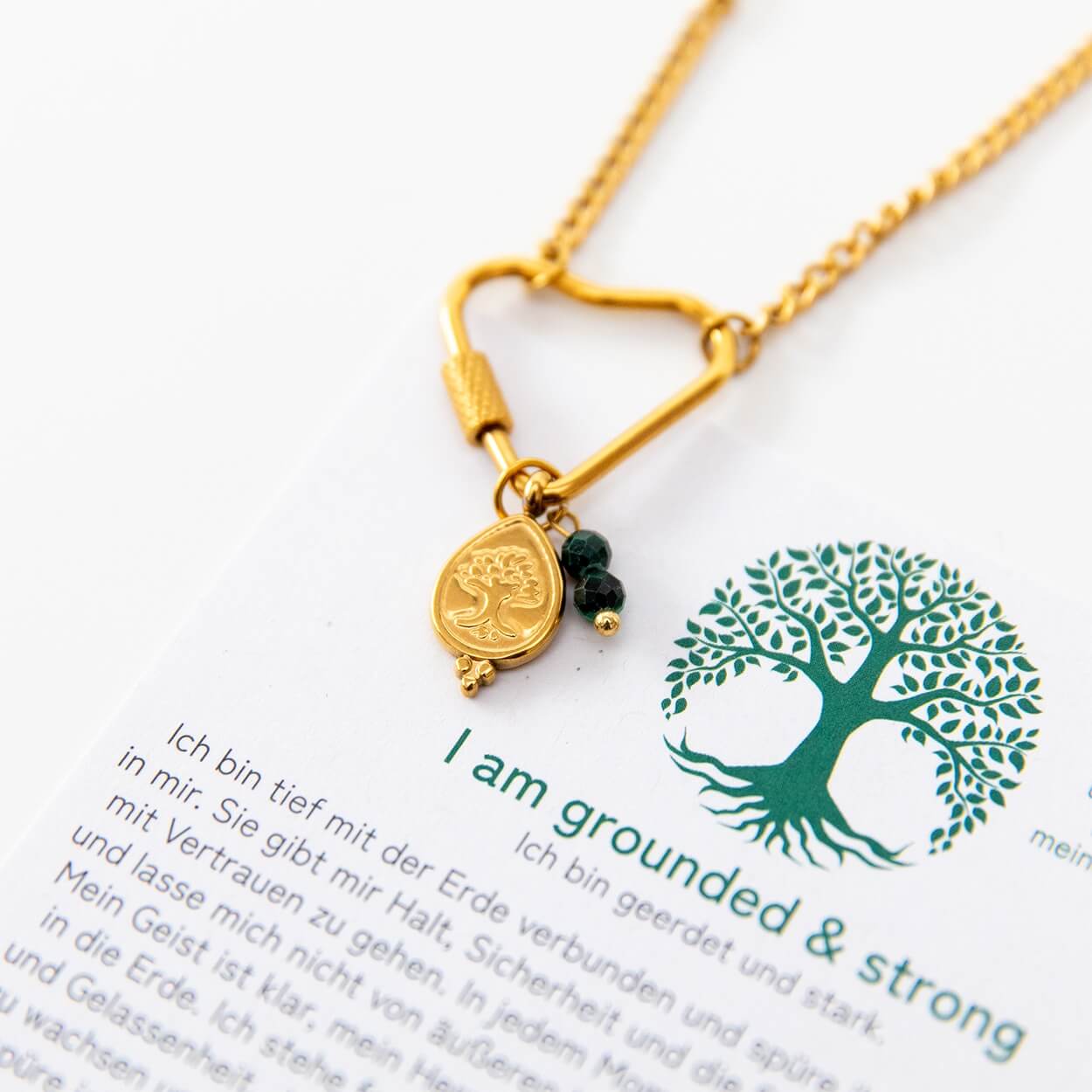 Soul Charms | Vergoldete Halskette mit austauschbaren Yoga-Symbolen Elefant