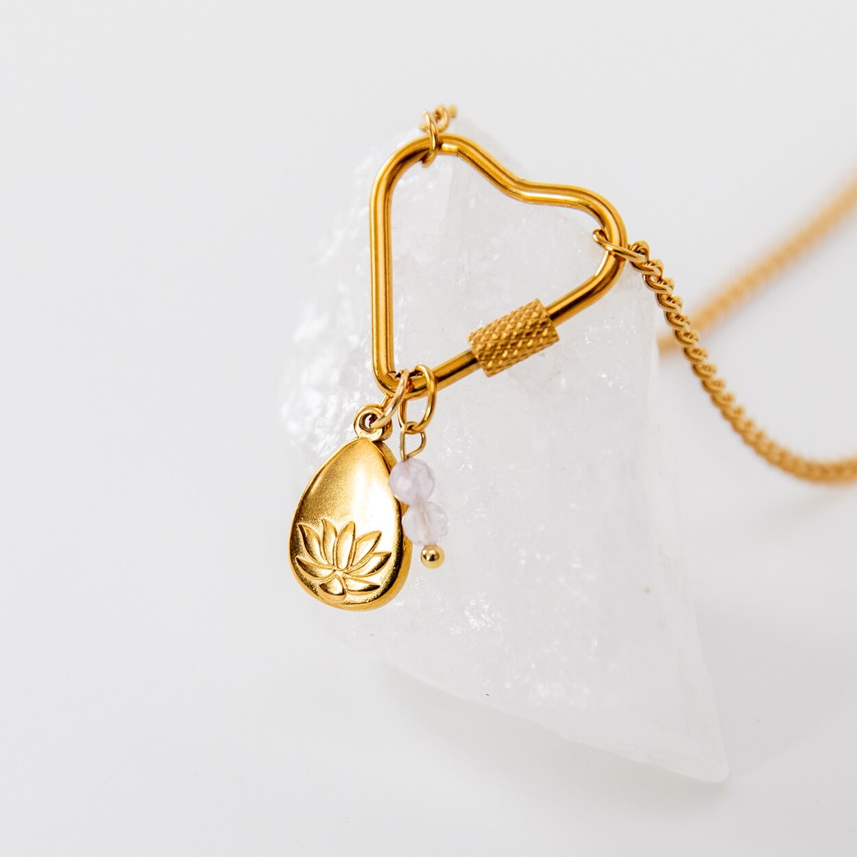 Soul Charms | Vergoldete Halskette mit austauschbaren Yoga-Symbolen Elefant