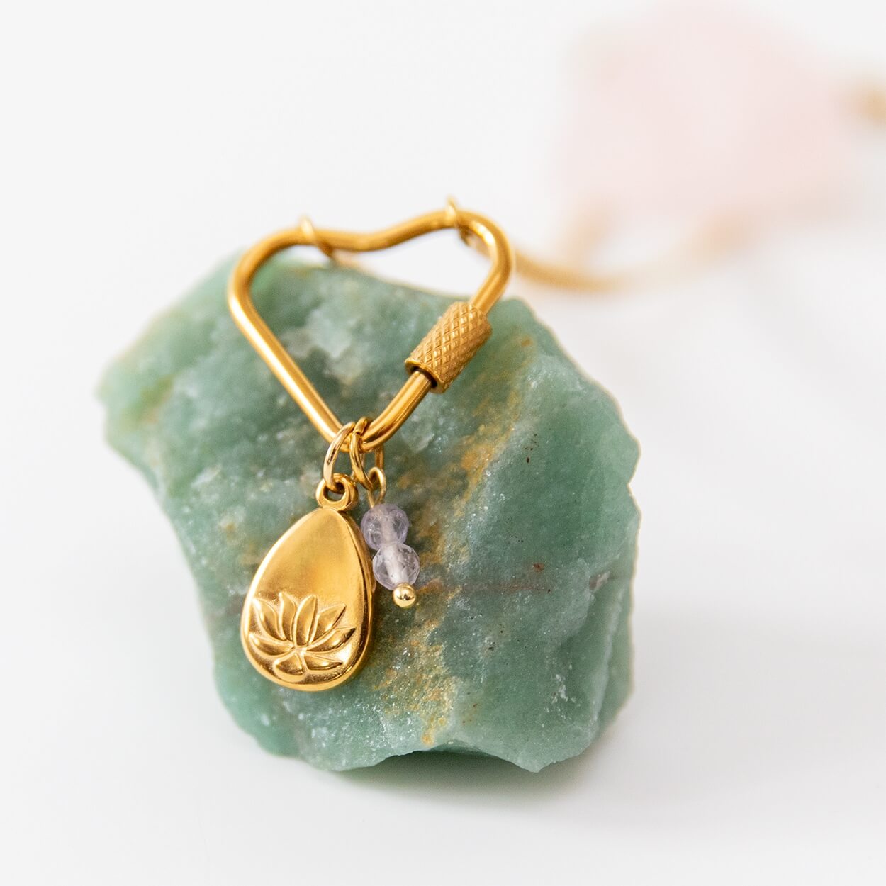 Soul Charms | Vergoldete Halskette mit austauschbaren Yoga-Symbolen Lebensbaum