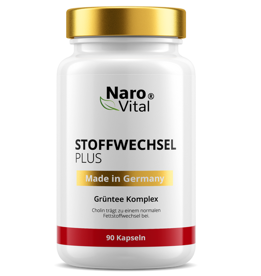 Stoffwechsel Plus von NaroVital, ein Nahrungsergänzungsmittel zur Unterstützung des Stoffwechsels.