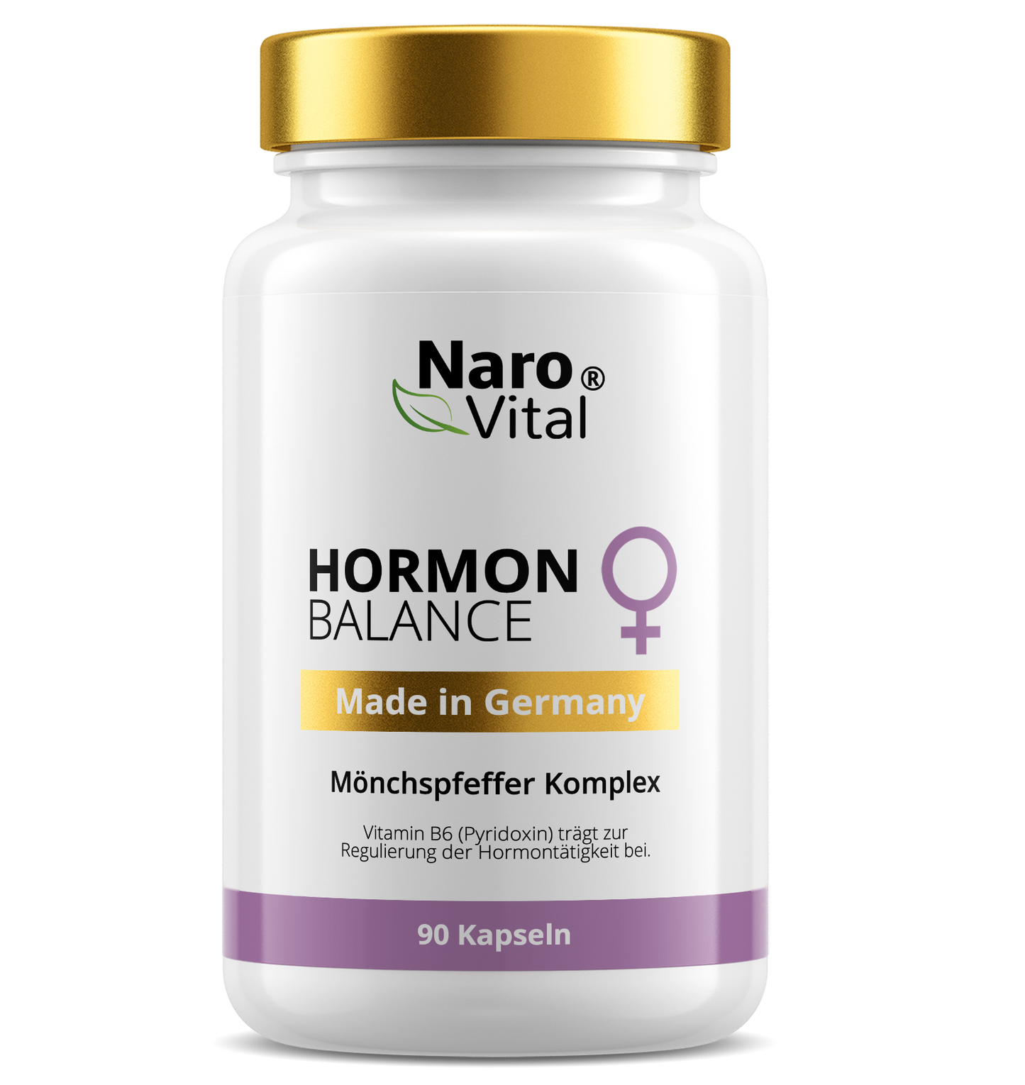 Hormon Balance Premium Frauen Komplex von ekovita in eleganter Verpackung zur Unterstützung des hormonellen Gleichgewichts.