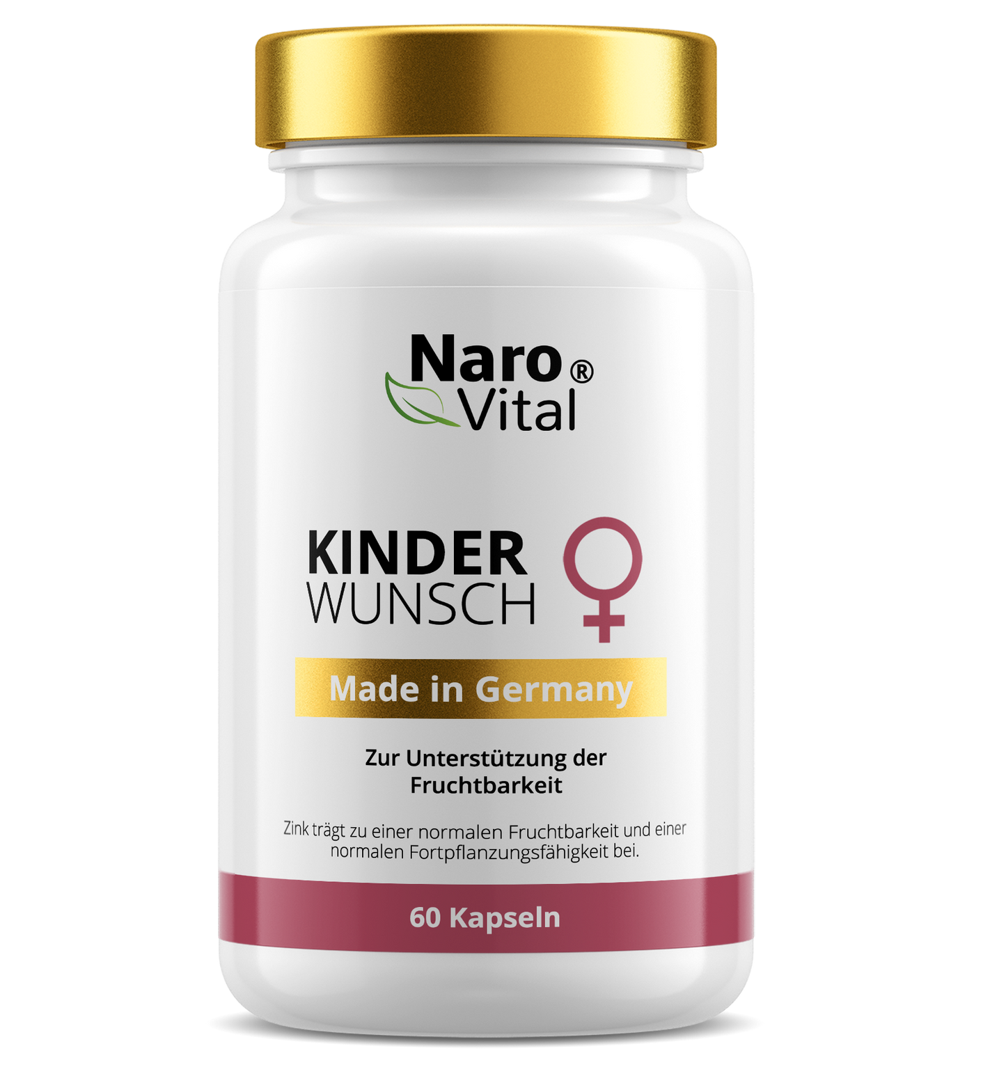 Hochdosierte Kinderwunsch Pränatale Vitamine von ekovita in einer eleganten Verpackung.