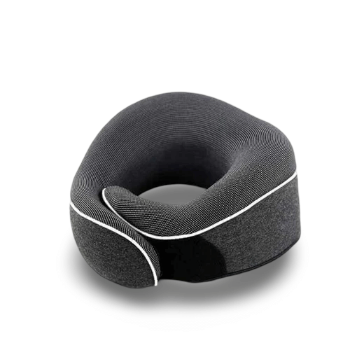 Das komfortable Nackenkissen von KÖsmetik zur Unterstützung des Schlafs nach der Haartransplantation.