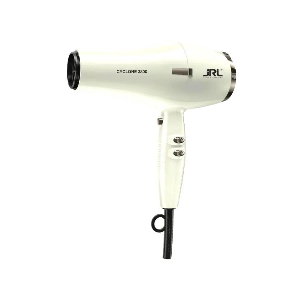 Verpackung des hairOne JRL Cyclone 3800 Haartrockners, ideal zum Kaufen und Verschenken.