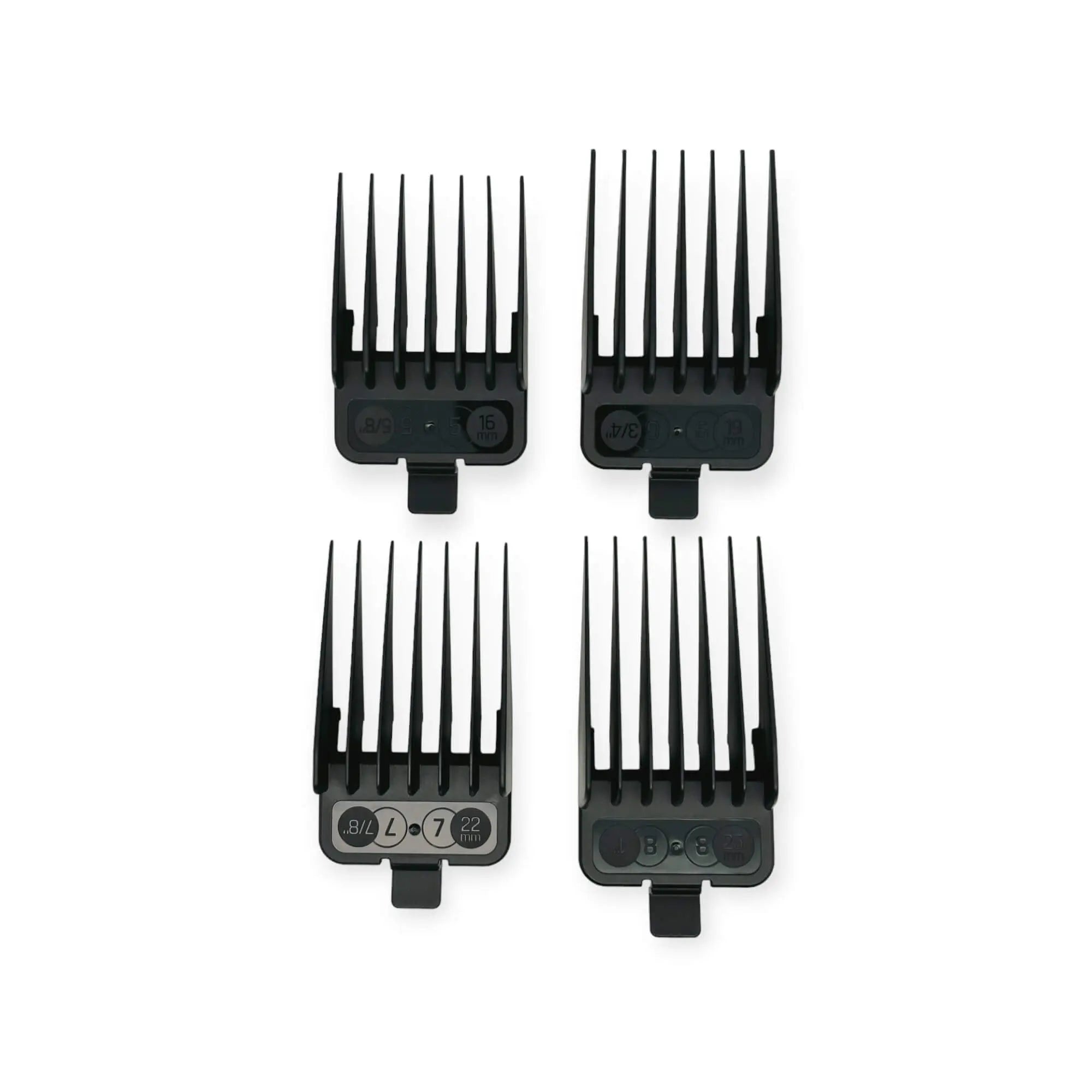JRL Guard 4-L4 Aufsteckkämme im 4er-Set, perfekt für professionelles Haarstyling mit Premium Qualität.