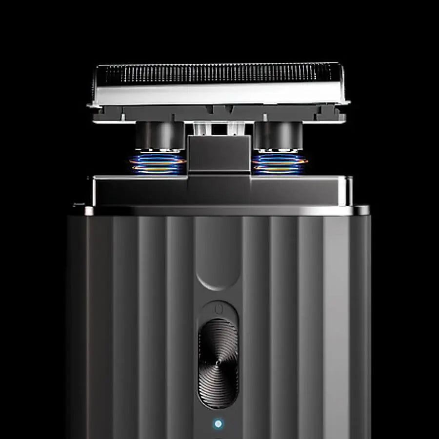 Detailansicht des JRL Onyx SF Pro Rasierers mit scharfen Klingen für professionelle Ergebnisse.