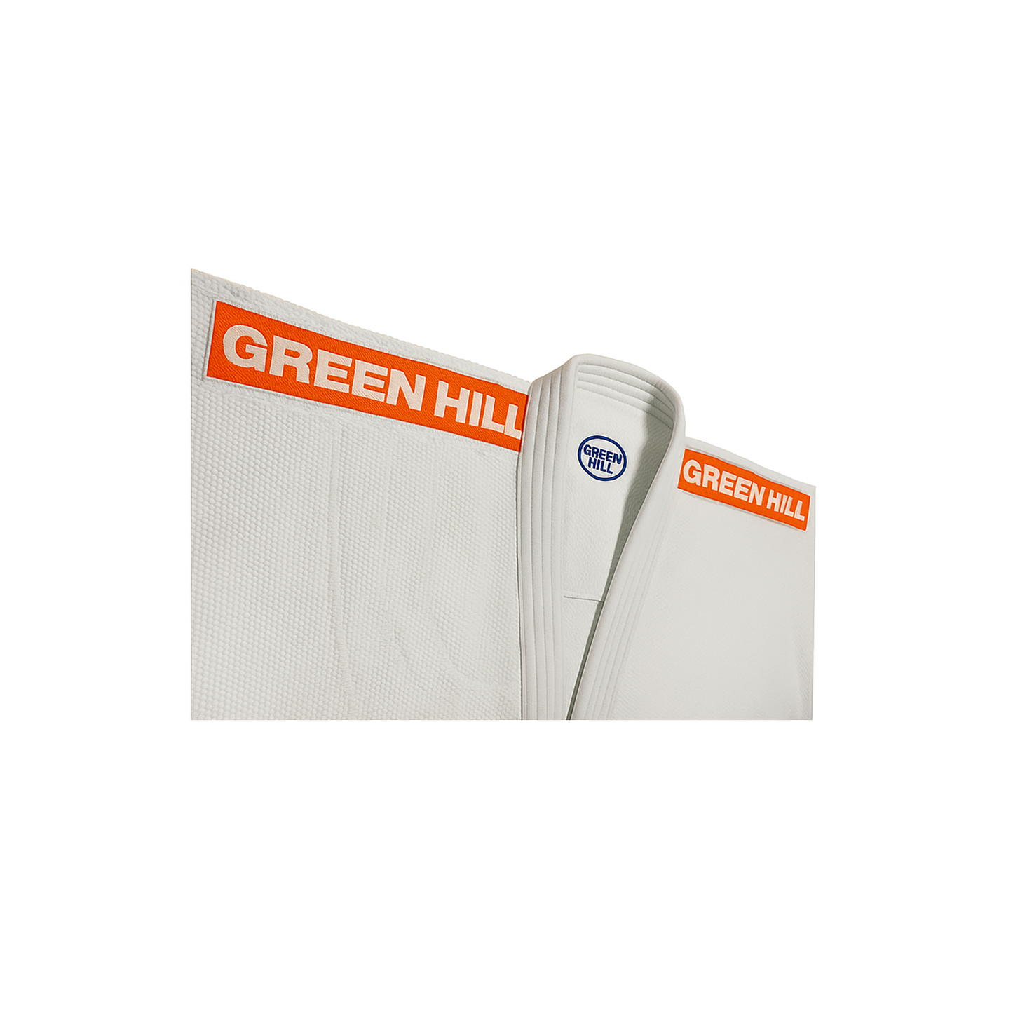 Judoanzug OLYMPIC 950 g/cm³ mit orangen Schulterstreifen