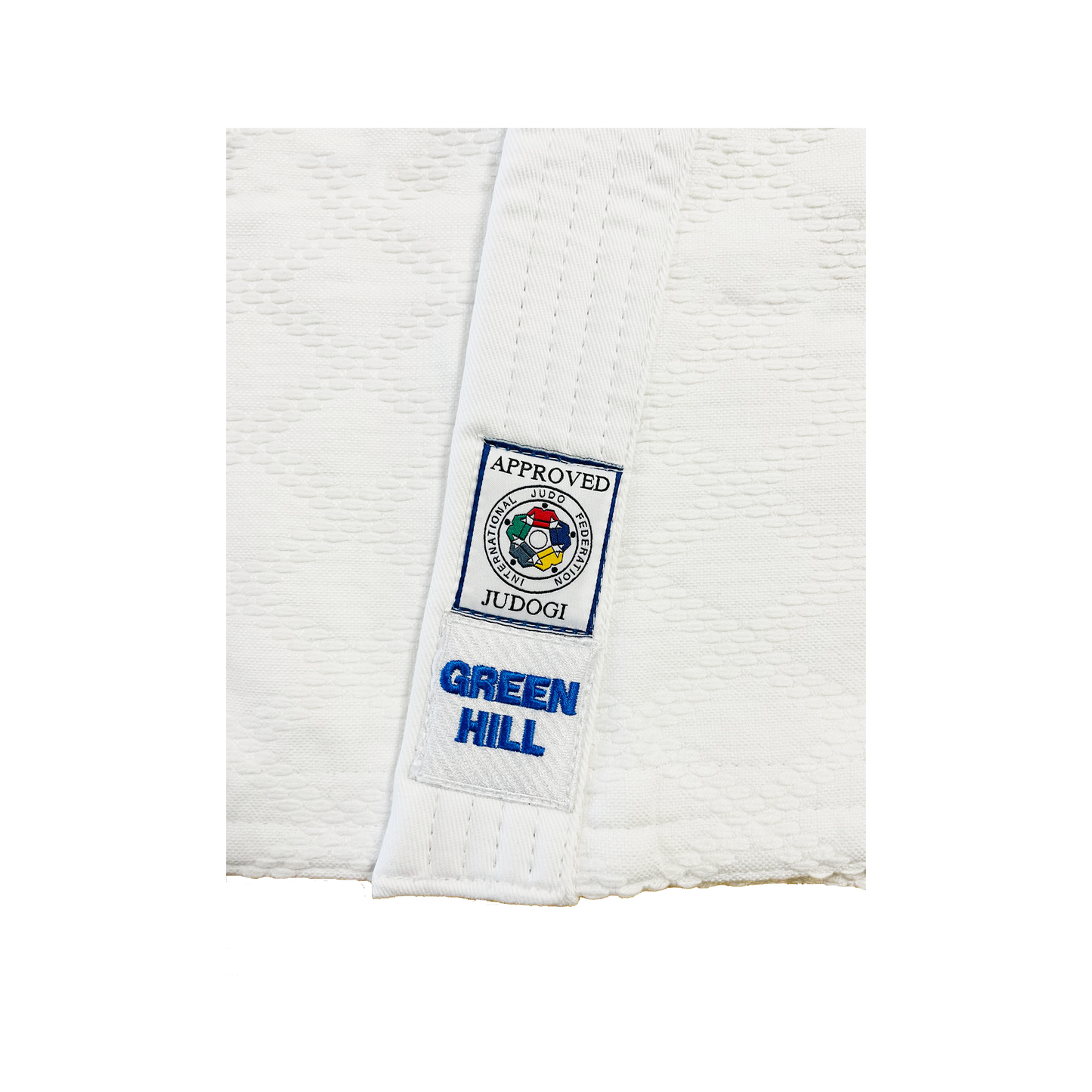 Judoanzug OLYMPIC 950 g/cm³ mit orangen Schulterstreifen