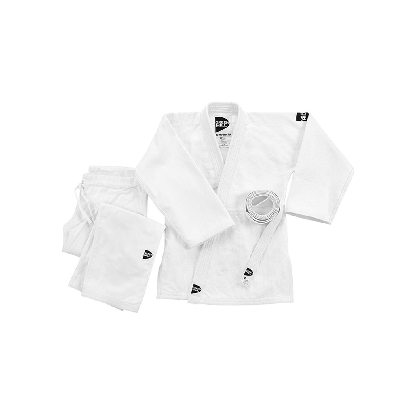 Green Hill Judoanzug Semi Competiton 650 g/m² ohne Schulterstreifen