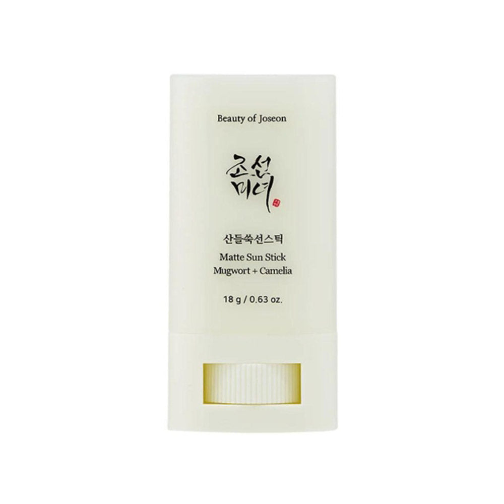 Beauty of Joseon Matte Sun Stick Mugwort + Camelia mit SPF 50+ für optimale Sonnenschutzpflege.