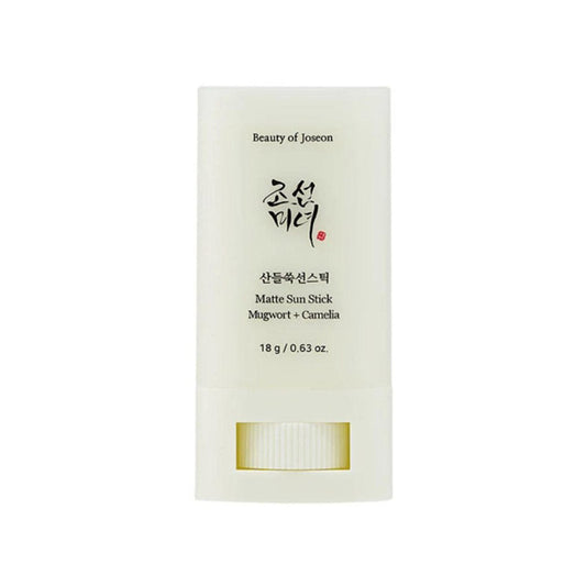 Beauty of Joseon Matte Sun Stick Mugwort + Camelia mit SPF 50+ für optimale Sonnenschutzpflege.