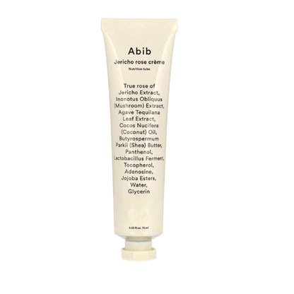 Abib Jericho Rose Cream Tube für intensive Pflege trockener Haut - 75 ml, elegante Verpackung
