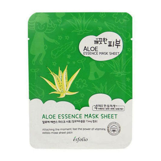 Esfolio Pure Skin Essence Maske mit Aloe Vera für intensive Feuchtigkeitspflege der Haut.
