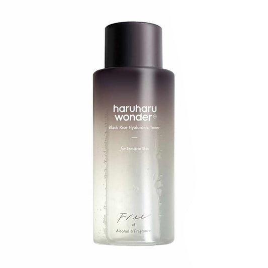 HaruHaru Wonder Black Rice Hyaluronic Toner in eleganter Verpackung für empfindliche Haut.