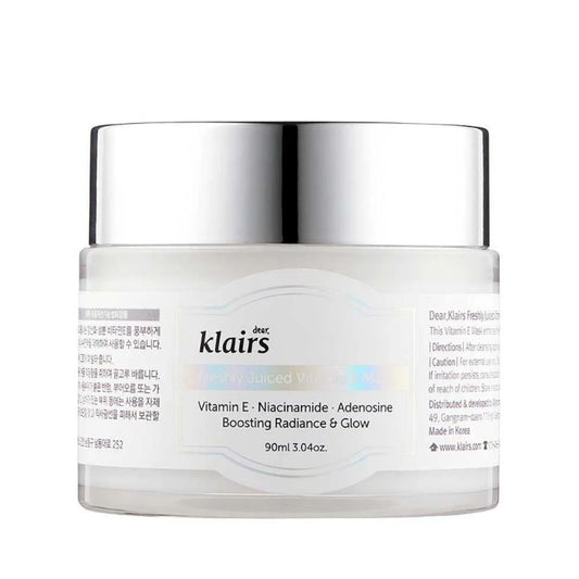 Klairs Freshly Juiced Vitamin E Maske in der Verpackung, ideal für intensive Feuchtigkeit und Hautpflege.
