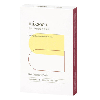 Mixsoon Spot Clean Care Patch - 84 Stück, effektive Hydrocolloid-Pflaster für die Entfernung von Unreinheiten.