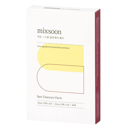 Mixsoon Spot Clean Care Patch - 84 Stück, effektive Hydrocolloid-Pflaster für die Entfernung von Unreinheiten.