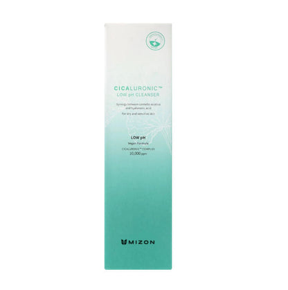 MIZON Cicaluronic Low pH Cleanser 120 ml in elegantem Flakon für sanfte Gesichtsreinigung.