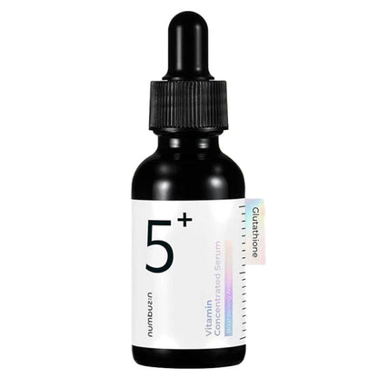 Numbuzin No.5 Vitamin Concentrated Serum in 30 ml Flasche, ideal zur Bekämpfung von Hyperpigmentierung.