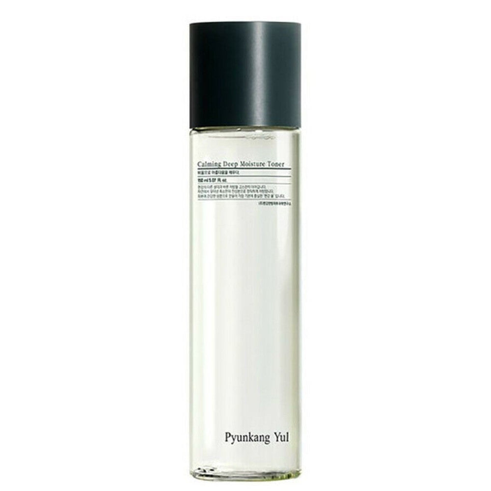 Pyunkang Yul Calming Deep Moisture Toner in einer eleganten Flasche, ideal für empfindliche Haut.