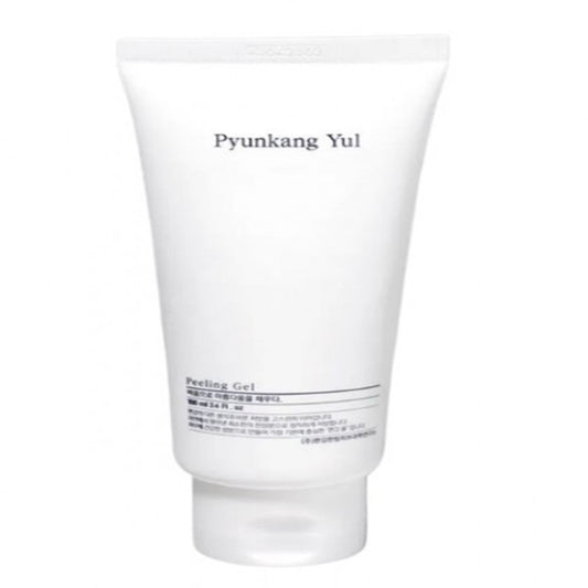 Pyunkang Yul Peeling Gel in einer eleganten Verpackung, ideal für schöne Haut mit koreanischer Kosmetik.