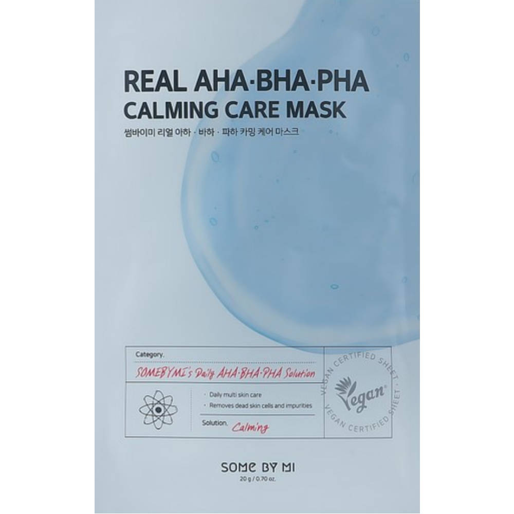 SOME BY MI AHA-BHA-PHA Maske in weißer Verpackung, ideal für empfindliche und gereizte Haut.