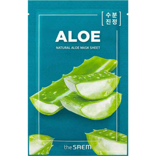 Natural Aloe Mask Sheet von the SAEM, feuchtigkeitsspendende Tuchmaske für empfindliche Haut
