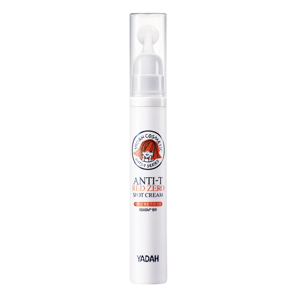 Yadah Anti Trouble Red Zero Spot Cream in einer eleganten Tube, ideal gegen Hautunreinheiten.