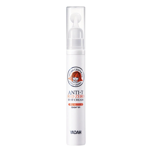 Yadah Anti Trouble Red Zero Spot Cream in einer eleganten Tube, ideal gegen Hautunreinheiten.