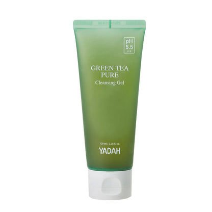 Yadah Green Tea Pure Cleansing Gel in der Tube, ideal für sanfte Reinigung sensibler Haut.