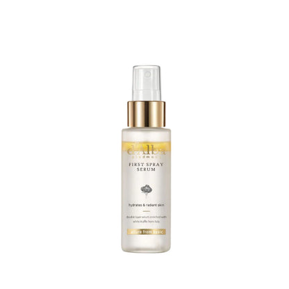 d'Alba White Truffle First Spray Serum in eleganter Flasche, optimal für hautpflegende Anti-Aging-Effekte.