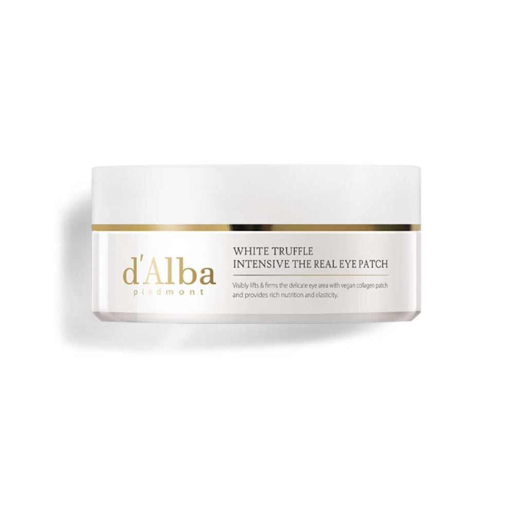 d'Alba White Truffle Intensive Eye Patch in eleganter Verpackung für luxuriöse Augenpflege.