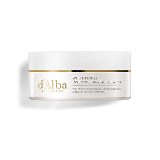 d'Alba White Truffle Intensive Eye Patch in eleganter Verpackung für luxuriöse Augenpflege.