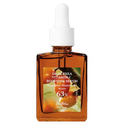 Dr. Althea Vitamin C Boosting Serum 30 ml in eleganter Glasflasche für Hautaufhellung und Anti-Aging.
