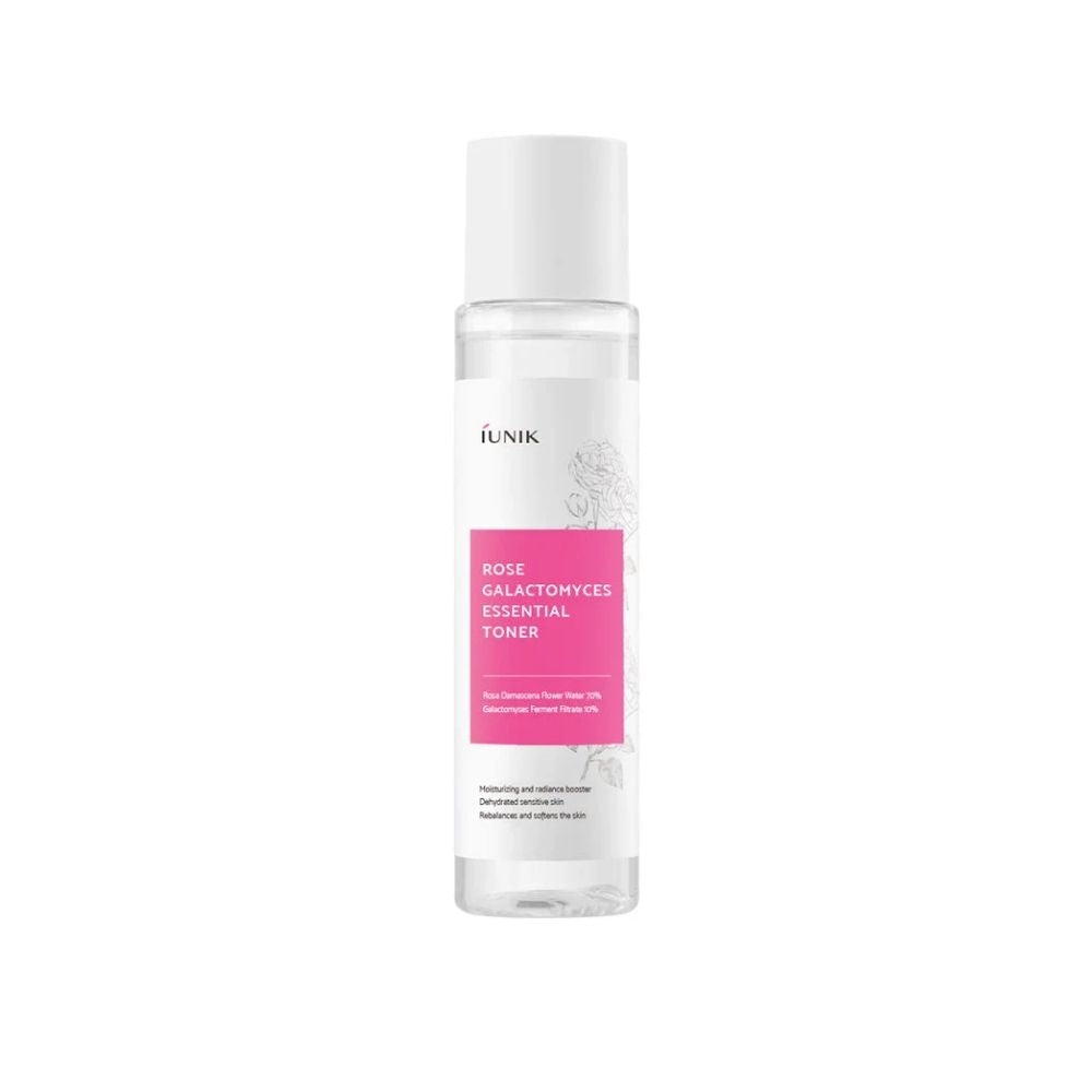 iUNIK Rose Galactomyces Toner mit 200 ml für empfindliche Haut, ideal für die koreanische Hautpflege.