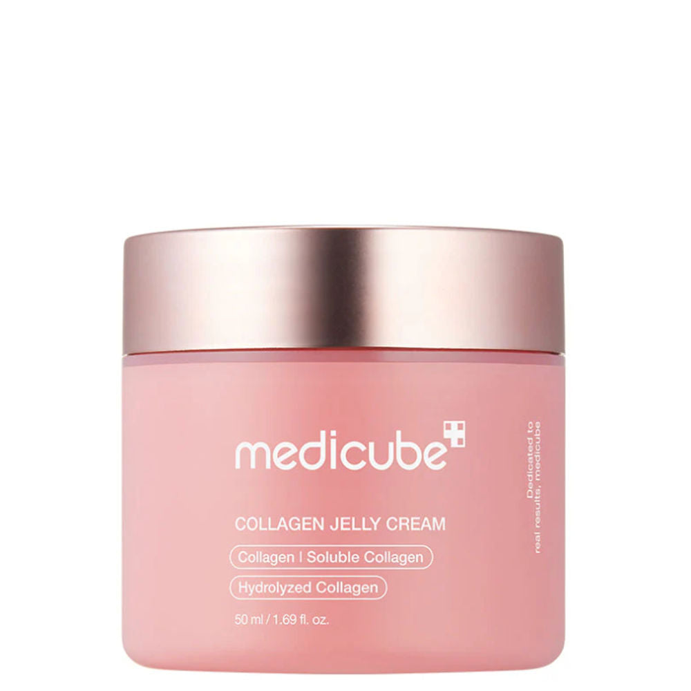 Nutritive Collagen Jelly Cream von Medicube im eleganten Tiegel für straffe, jugendliche Haut.