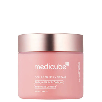 Nutritive Collagen Jelly Cream von Medicube im eleganten Tiegel für straffe, jugendliche Haut.