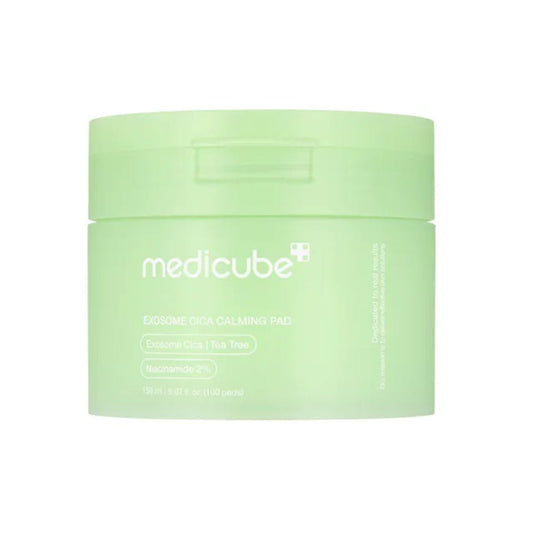 Medicube Exosome Cica Pad - 100 beruhigende Pads für empfindliche Haut mit Centella Asiatica zur Hautpflege.
