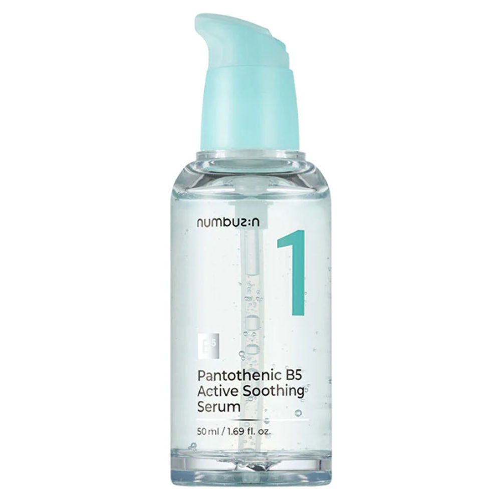 Numbuzin No.1 Pantothenic B5 Active Soothing Serum in edler Verpackung, ideal für empfindliche Haut.