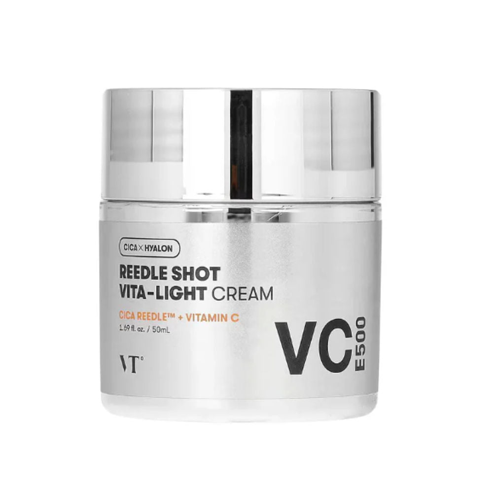 VT Cosmetics Reedle Shot Vita-Light Cream in der 50 ml Tube für strahlende Hautpflege mit Vitamin C.