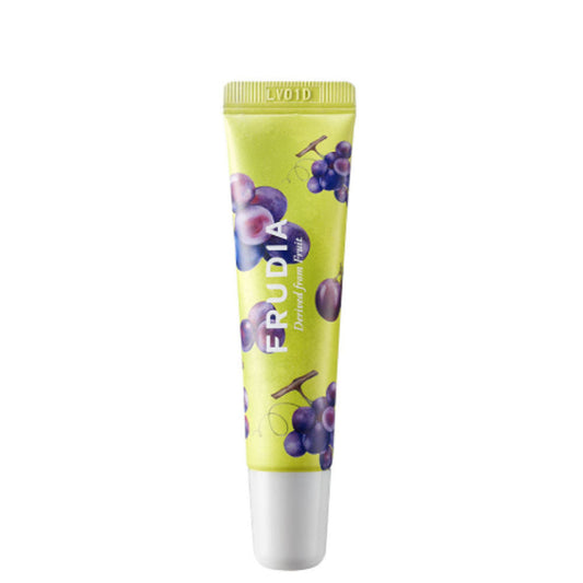 FRUDIA Grape Honey Chu Lip Essence in glamouröser Verpackung für intensive Lippenpflege mit Traubenextrakt.