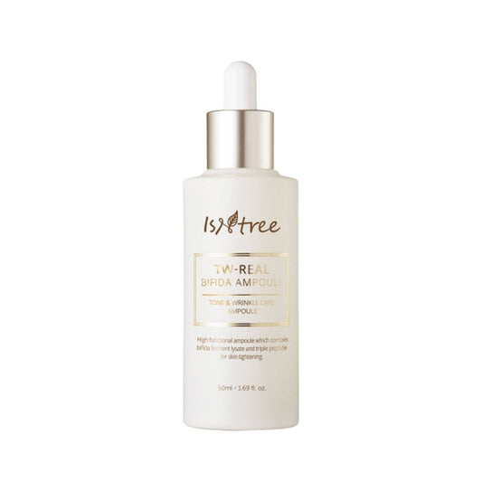Isntree TW-Real Bifida Ampoule 50 ml, effektives Anti-Aging Serum für Hautregeneration.