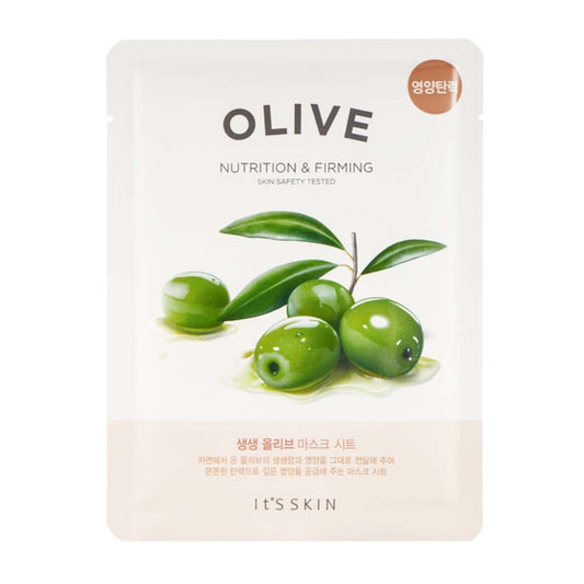 It's Skin Olive Nutrition Mask Sheet für intensive Feuchtigkeit und Festigkeit – koreanische Kosmetik für strahlende Haut.