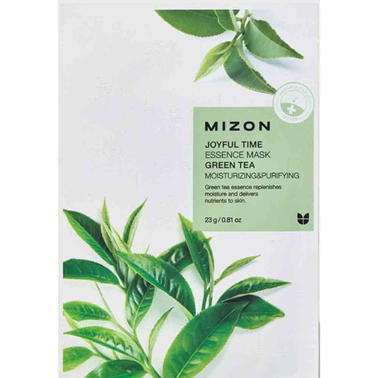 MIZON Joyful Time Essence Mask mit Grüntee, feuchtigkeitsspendend und reinigend für perfekte Hautpflege.