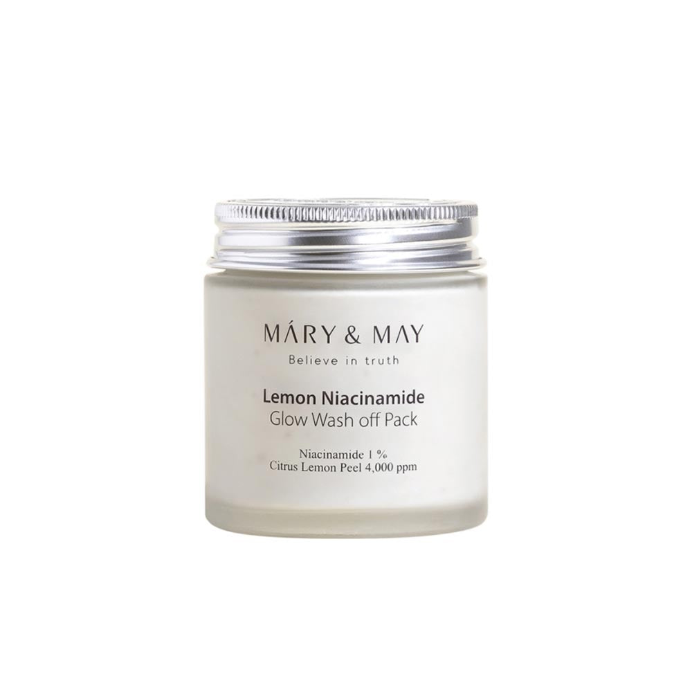 Mary & May Lemon Niacinamide Glow Wash Off Pack ist ideal zur Pflege fettiger Haut und zur Bekämpfung von Unreinheiten.