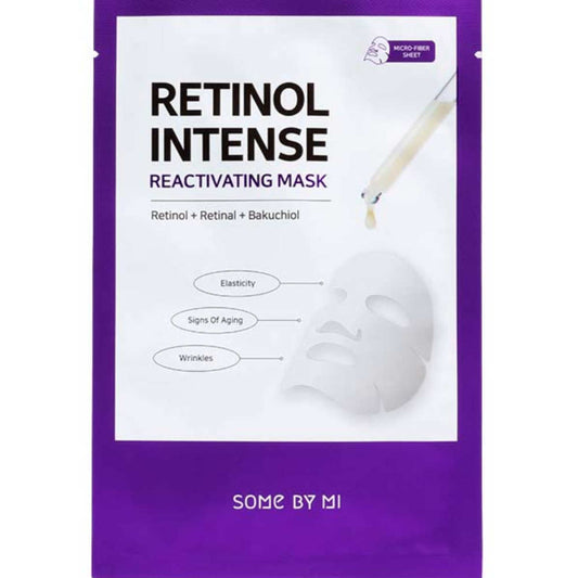 SOME BY MI Retinol Intensive Sheetmask für effektive Anti-Aging Pflege mit Hyaluronsäure.