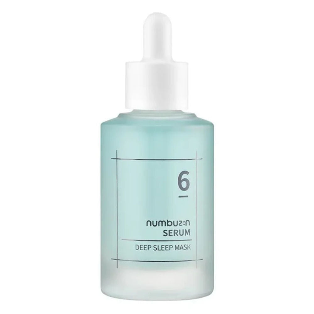 Numbuzin No.6 Deep Sleep Mask Serum 50ml in eleganter Verpackung für effiziente Hautregeneration.