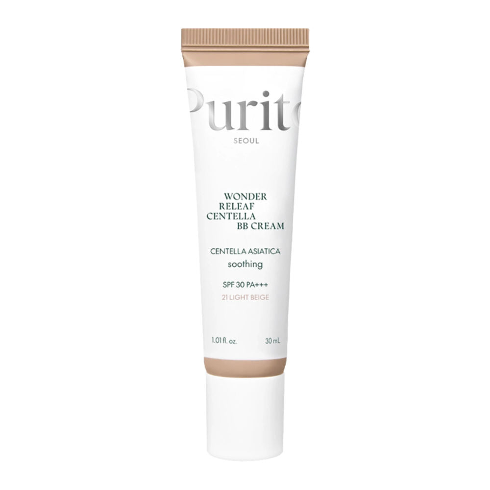 Purito Wonder Releaf Centella BB Cream in Light Beige - 30 ml, ideal für sensitive Haut mit natürlichen Inhaltsstoffen.