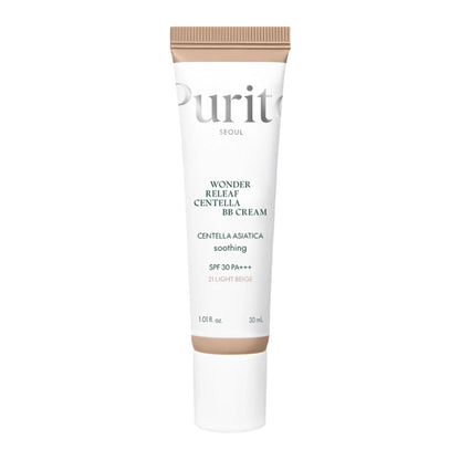 Purito Wonder Releaf Centella BB Cream in Light Beige - 30 ml, ideal für sensitive Haut mit natürlichen Inhaltsstoffen.